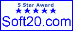 5 Star Award at soft20.com!