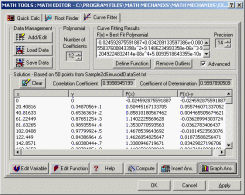 Curve Fitting Dialog Curve Fitting Dialog